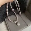 Colar Pérola Cubo de Açúcar Gipsofila Moda Elegante Corrente para Clavícula 2025 Novo Luxo Acessível Colar para Suéter de Alta Qualidade