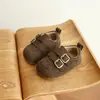 Zapatos para Caminar de Moda Británica para Bebés 2026 Otoño Nuevo Estilo Bebé Niña de 0 a 3 Años Zapatos para Caminar Retro con Velcro Mágico