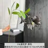 Flores artificiais, 2 cabeças de flores trombeta Mandala de PU, para salões de casamento, paisagismo externo e decoração de casa