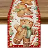 Corredor de Mesa Navideño de Cedro Estampado Más Vendido Transfronterizo Personalizado para Mesa de Café Decoraciones para Fiestas Navideñas Mantel Esterilla Aislante de Calor