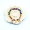 Nova Pulseira Colorida de Turmalina Besta Devoradora de Ouro Pulseira de Três Portas com Múltiplos Tesouros Besta Devoradora de Ouro Design de Nicho Doce e Versátil