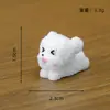 Micro Paisagem Criativa Fofo Urso de Pelúcia Artificial Branco Acessórios de Decoração DIY Mini Enfeites de Mesa