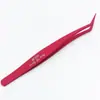 Pinzas para pestañas postizas antiadherentes antiadherentes al por mayor de fábrica pinza de pluma dorada para injerto de pestañas herramientas de maquillaje de belleza para principiantes