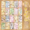 Livro de Adesivos Cortados Yuxian Duo Sonho Doce Estilo Vintage Japonês Material para Diário Cartão Traseiro de Celular DIY Colagem