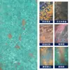 Painel Decorativo Artístico Dourado da Moda Painel Decorativo Painel de Metal Arenito Painel de Parede Cabeça de Porta Verde Nebuloso Prateado Painel Dourado Banho de Ouro Ferrugem