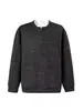 Suéter de punto Henley de dos piezas para hombre, colección de primavera y otoño, peso pesado, top versátil de manga larga, prenda base de moda de corte holgado