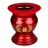Escupidera roja de boda con tapa, diseño de dragón y fénix en esmalte, cubo de bendición matrimonial, dote de la novia, cubo para orina de uso doméstico
