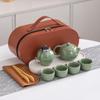 Juego de Té de Viaje Traje Cerámica Horno Ru Taza Expreso Portátil Cerámica Horno Ge Actividades de Toda la Empresa Reunión Anual Ceremonia de Acompañamiento