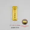 Barras de ouro e tijolos de ouro de imitação, amostras de cobre folheadas a ouro, barras de ouro falsas para investimento em loja de ouro, adereços e decorações, colecionáveis de banco