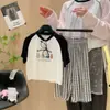 Conjunto de Roupa de Casa de Modal para Crianças, Roupa de Verão com Ar Condicionado para Meninos e Meninas, Conjunto Duas Peças de Manga Curta com Sensação de Gelo e Desenho Animado para Crianças Maiores