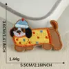Nuevos Pegatinas Bordadas Originales de Animales de Dibujos Animados Cachorro Venta Directa de Fábrica Accesorios Decorativos DIY para Ropa Funda de Teléfono Móvil Pegatinas de Tela
