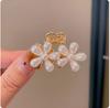Pinza de agarre de perlas de alta calidad y tamaño pequeño, horquilla pequeña y exquisita para medio cabello, nuevo accesorio para la cabeza para mujer 2025, pinza para la parte posterior de la cabeza