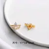 Accesorios de Cierre de Múltiples Filas de Circonita Chapados en Oro de 14K para Joyería de Moda Hecha a Mano DIY de Doble Fila y Triple Fila