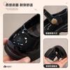 Zapatos de Cuero para Niñas 2025 Nuevo Verano Negro Zapatos para Niños Mary Zapatos de Vestir de Princesa para Niñas Rendimiento Retro