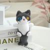 Lindo Juguete de Peluche Colgante de Gato Sirena Rojo de Internet Muñeca Gatito Colgante para Bolsa Llavero Muñeca