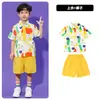 Fantasia Infantil de Cheerleading para Crianças Jardim de Infância Fofa Calça Amarela de Alcinha Saia Bufante Fantasia para Jogos e Apresentações