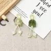 Acessório popular do TikTok, pingente de flor de ameixa pequena que muda de cor, chaveiro esculpido à mão para DIY, pulseira, colar