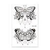 Rocooart nueva colección de delicados tatuajes temporales de mariposa, acabado mate, impermeable, de larga duración, unisex, para aplicación en el brazo