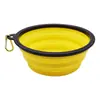 Tigela Dobrável de Silicone Personalizada para Pet, Portátil para Água e Comida, Tigela Anti-Derramamento para Cachorro