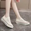 Zapatos de lona ligeros y transpirables de verano para mujer, nuevo estilo 2026, suela suave, cómodos de llevar, versátiles, modernos y de diseño minimalista