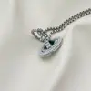 Collar de Saturno 3D para Mujer, Estilo de Lujo Ligero de Nicho, Cadena Larga para Suéter en Capas, Accesorio de Colgante de Planeta de Gama Alta