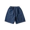 Beijie Marca de Moda Americana para Hombre 2025 Primavera Nuevo Shorts de Mezclilla Rectos Oscuros para Hombre con Cordón Pantalones Casuales