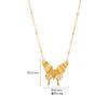 Colar de Prata Esterlina 925 Pingente de Borboleta Estilo Ins Feminino Leve Luxo High-End Versátil Corrente para Suéter Joias Atacado Mais Vendido Qingdao