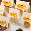 Saco para Pão Assado Torrada 450g Saco para Embalagem de Bagel Croissant Borda Enrolada com Arame Saco de Embalagem Auto-Selante Atacado