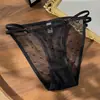 Lingerie Sexy para Mulheres, Tentação de Desejo Puro, Tanga de Renda Malha Europeia e Americana, Calcinha Semi-Transparente Ultra-Fina com Tiras Finas