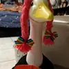 Transfronterizo Nuevo Europeo y Americano Puro Hecho a Mano Ganchillo Moda Festiva Peluca de Ganso Grande Accesorios para la Cabeza Disfraz Accesorios para el Cabello Amazon Comercio Exterior