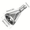 Herramienta escariadora eléctrica de desbarbado de chaflanado externo de tornillo transfronterizo, mango hexagonal triangular de tres hojas, chaflanado de recorte
