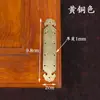 Muebles de Estilo Chino Gabinete de Medicina Estantería Protectores de Esquina de Cobre Puro Puertas de Gabinete Estilo Antiguo Placas de Esquina en Forma de T Flores de Esquina Protectores de Esquina Cruzados Herrajes