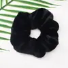 Anillo para el pelo de felpa de intestino grueso grande de otoño e invierno coreano para niñas estilo ins simple jennie popular retro francés cuerda gruesa para la cabeza