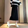 Falda de Pana para Mujer Estilo Coreano Otoño e Invierno Falda de Línea A Cintura Alta Longitud Media Abertura Trasera Color Sólido Versátil Retro Estilo Hong Kong