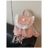 Mochila Casual de Moda Dulce para Niña, Diseño Sencillo y Lindo con Adorno de Encaje, Gran Capacidad, Tendencia 2026