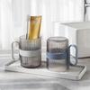 Taza de Enjuague Bucal Transparente de Lujo Ligero para Parejas Taza Sencilla para Cepillo de Dientes Infantil Taza de Plástico Taza de Enjuague Bucal de Alto Valor Taza Dental