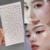 Adesivos Faciais Mini Strass Transfronteiriços, Maquiagem de Suporte para Shows, Maquiagem de Palco Sem Cola para Noivas, Adesivos Faciais de Strass em Formato de Gota, Acessórios