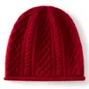 Nuevo Gorro Cálido Antifrío Simple de Otoño e Invierno para Hombres y Mujeres Gorro de Punto Gorro para el Frío Gorro de Cachemir Clásico Trenzado de Cable Tridimensional