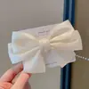 Horquilla de Princesa con Lazo Medio Atado, Accesorio para el Cabello, Pinza Elegante y Dulce de Satén, Horquilla Estilo Coreano para la Parte Posterior de la Cabeza
