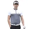 Fornecimento Direto do Fabricante Pgm Roupas de Golfe Masculinas Verão Tops Respiráveis Camiseta de Manga Curta Secagem Rápida Uniformes de Golfe