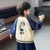 Chaqueta de Béisbol para Niños Primavera y Otoño 2026 Nueva Estilo Coreano Chaqueta Elegante para Niños Pequeños Ropa de Otoño a la Moda