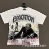 2026S Transfronterizo Em Marca de Moda Americana Ángel Retro Logo de Pedrería Hip-Hop Holgada Manga Corta Estampado Completo Camiseta de Pareja