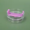 Copo de Carro Transfronteiriço 30Oz40Oz Tampa de Exportação Acessórios Transparentes Tampa de Copo Casca de Ovo à Prova de Vazamento Tampa de Copo de Plástico com Canudo para Gelo
