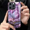 Aplicable a Apple 18PRO Funda de Cristal Templado 17PROMAX Libro Mariposa Cubierta Protectora iPhone16 Flor 17E