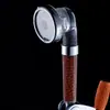 Ionizador negativo ducha potenciador de ducha ahorro de agua cabezal de ducha de mano grande tipo spa juego de ducha