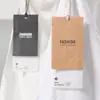 Etiquetas de Papel Especial Plissado Vintage Estilo Algodão-Linho Japonês Etiquetas de Moda Simples Etiquetas de Roupa Personalização