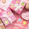 UB056 Post-its con Forma de Donut Papelería Post-it Crema Macaron Donut Decorativo Pegatina para Diario