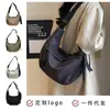 Nova Bolsa Transversal Artística Feminina Estilo Japonês, Bolsa de Nylon para o Dia a Dia Quente de Vendas Transfronteiriças do Fabricante, Bolsa Esportiva Formato Dumpling