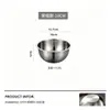 [Genuino de Fábrica] Cuenco Grueso de Acero Inoxidable Grado Alimenticio 304 para Batir Huevos en la Cocina y Cuenco para Lavar Platos en Casa