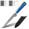 Patrón Damasco Mango de Resina Cuchillo de Chef Cuchillo de Fruta Cuchillo de Acero Inoxidable Juego de Cuchillos Cuchillo Japonés Cuchillo Sande Cuchillo de Cocina